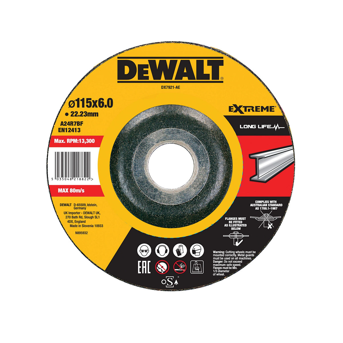 Disco abrasivi Extreme taglio SBAVO METALLO - DEPRESSO - DeWALT Disco abrasivi Extreme taglio SBAVO METALLO - DEPRESSO - DeWALT